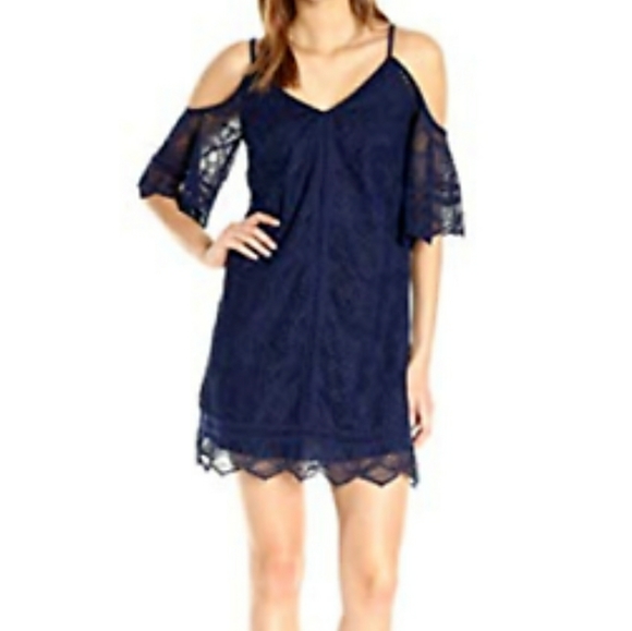 Laundry by Shelli Segal Cold Shoulder Lace Dress - Picture 3 of 9